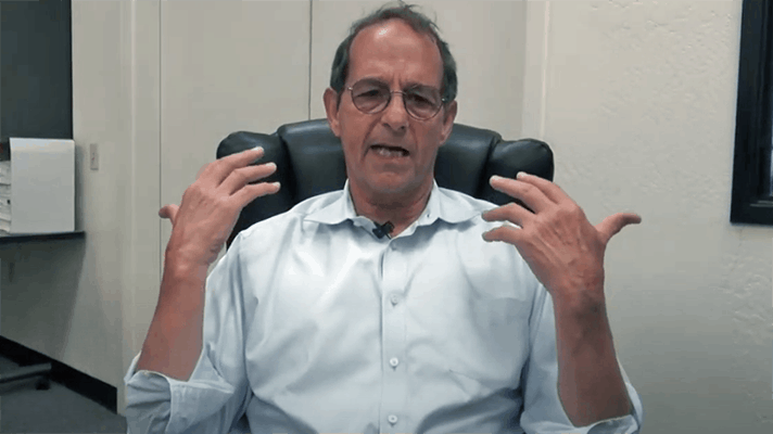 Steve Sutta speaks about the many times cardboard fibers can be recycled as new liner board.