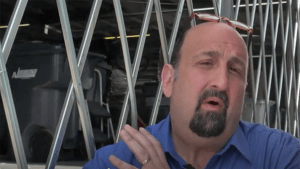 The IRS shreds old paper tax returns inside a secure shredding facility.